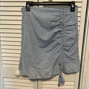 SHEIN Light Blue Floral Skirt